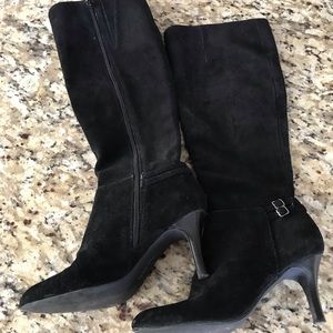 Calvin Klein suede tall boots